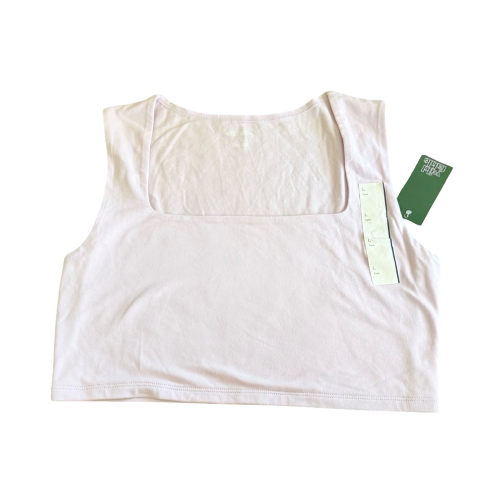 Wild Fable White Sleeveless Crop Top